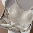 秋冬纯欲法式 内搭上衣 蕾丝花边V领吊带背心女带胸垫文胸一体修身