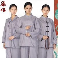 Shangyuan Qilu, одежда для непрофессионала, шелковая хлопковая одежда на четыре сезона, с золотым краем, застегнутая вручную одежда для медитации, комплект одежды для непрофессионала