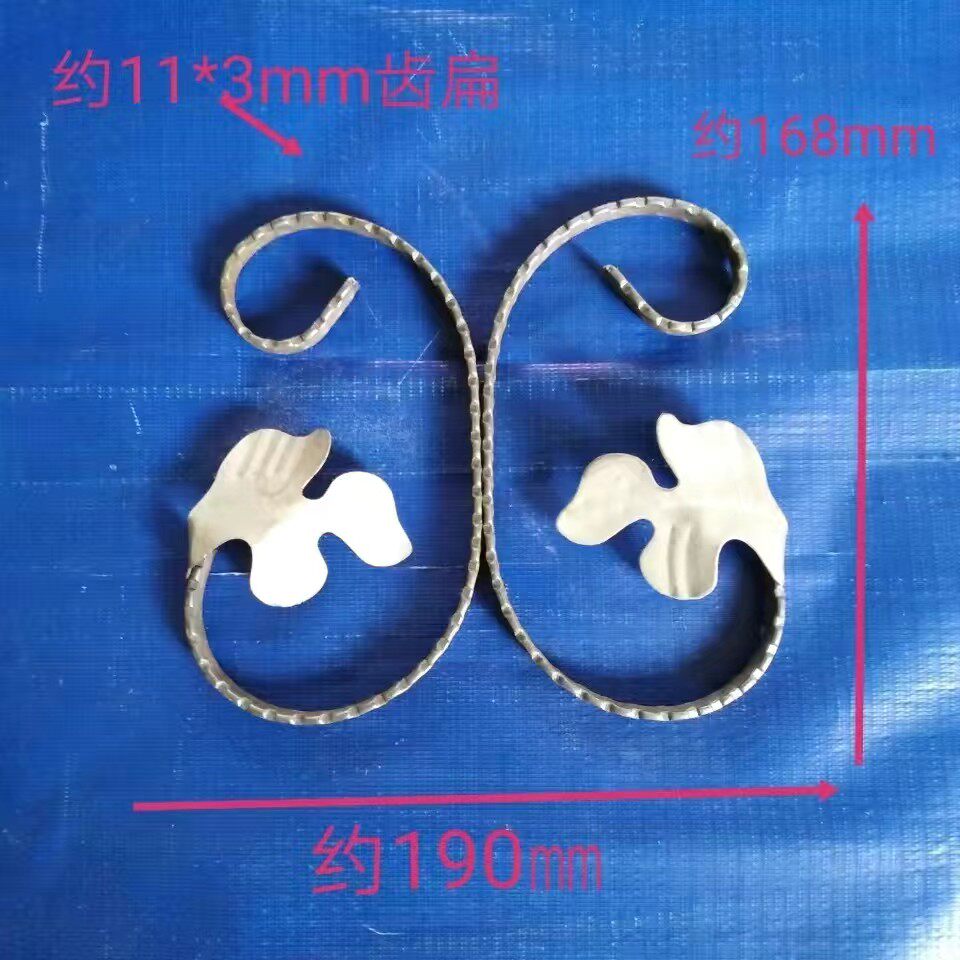 铁蝴蝶铁艺大门装饰铁花配件扁铁花铁艺护栏护窗铁艺花架配件花样