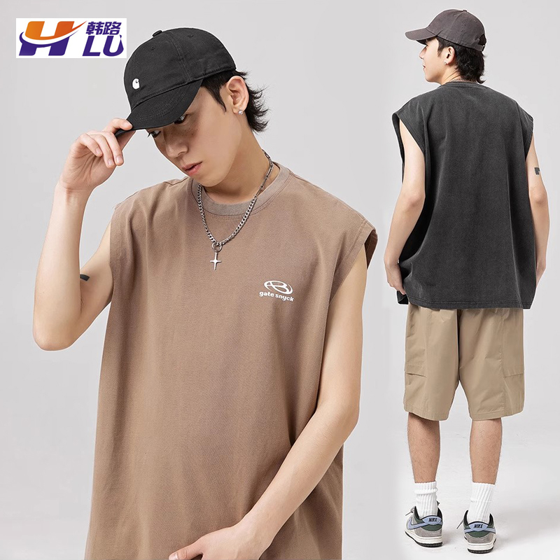 無袖坎肩背心男士圓領內搭打底衫