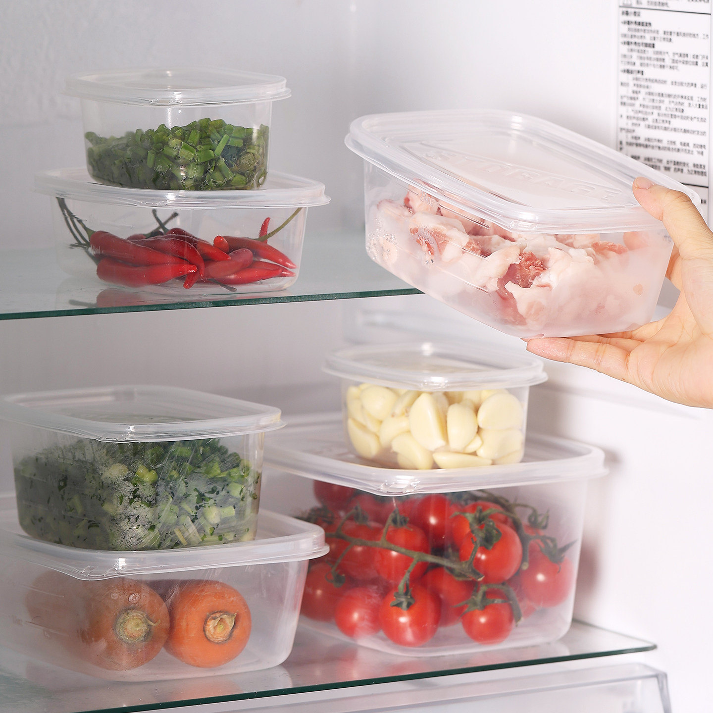 家用厨房食品分装盒冰箱收纳盒免洗一次性装鸡蛋水果肉丝塑料盒子,收纳整理,食物收纳盒,淘宝优惠券,粉丝福利购,淘宝优惠卷