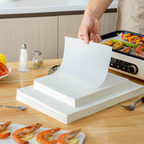烤肉硅油纸家用吸油纸食物专用烧烤空气炸锅烘焙锡纸烤盘纸烤箱纸