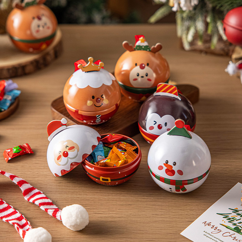 圣诞礼物小铁罐圣诞树装饰品零食饼干送礼玩具盲盒可爱创意铁盒,厨房/烹饪用具,点心包装盒/包装袋,淘宝优惠券,粉丝福利购,淘宝优惠卷