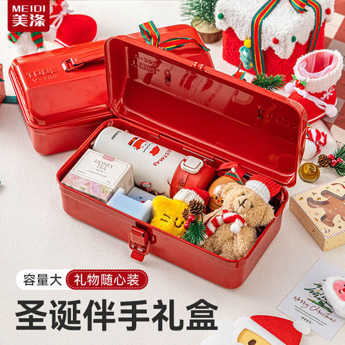 美涤圣诞红色长方形包装盒