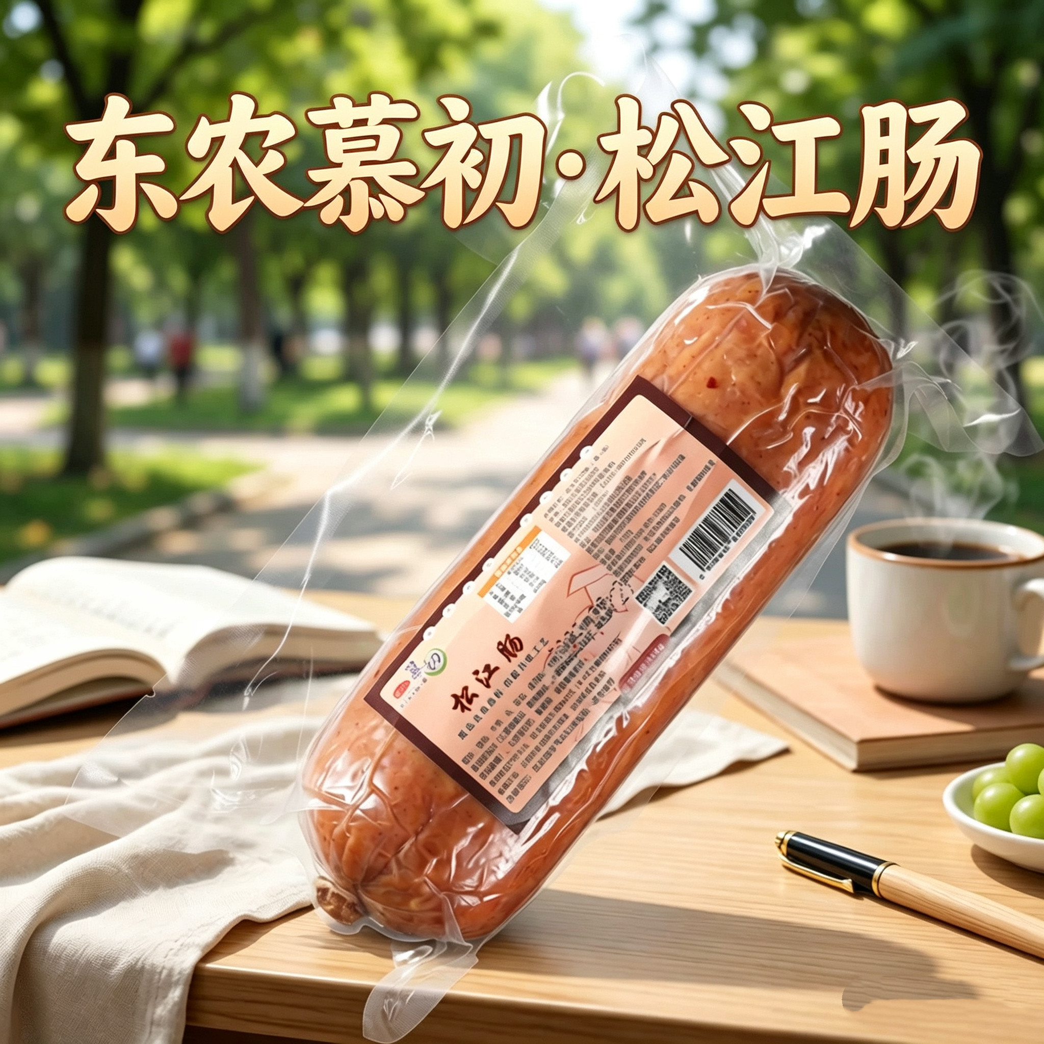 东农松江肠350g/根茶肠红肠特产