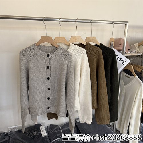 欧洲站2026早秋新款68022秋季新款舒适纯色柔软山羊绒羊毛毛衣女