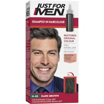 现货澳洲Just For Men Hair Colour Dark Brown 100g