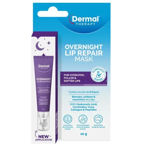 现货澳洲Dermal Therapy Overnight Lip Repair夜间唇膏10ml
