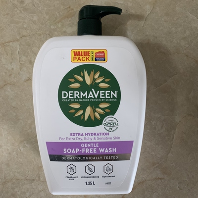 现货澳洲DermaVeen Extra Hydration Gentle沐浴露1.25L
