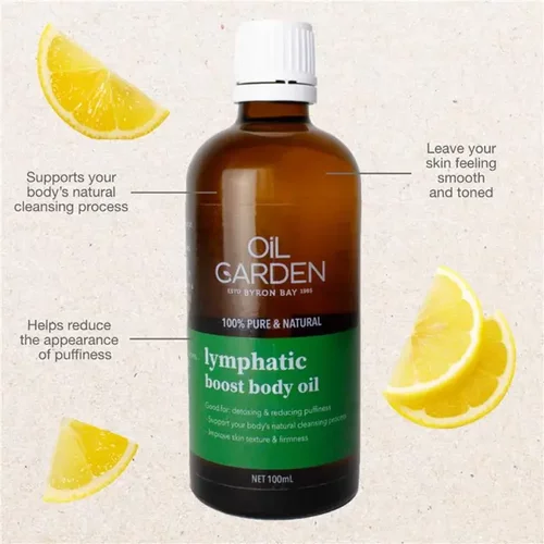 现在澳洲Oil Garden Lymphatic Boost Body淋巴促进身体油100mL