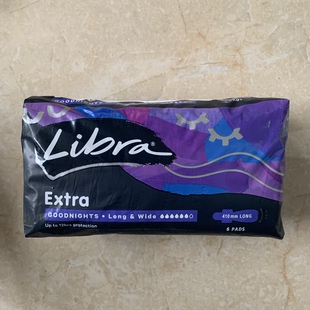 Extra 现货澳洲Libra Goodnights Pads 卫生巾6片 Long