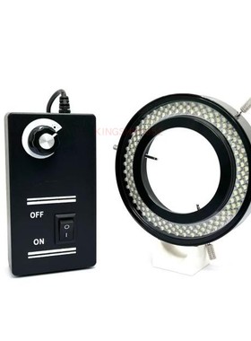 LED环形光源,三环144珠光源铝合金内径72MM，可调电源12V24V,包邮