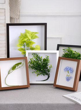 中空画框标本框内深3厘米 MDF立体相框密度板A4永生花框摆台挂墙