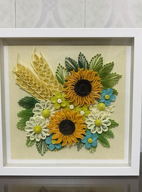 衍纸相框中空2cm相框12寸标本框婴儿手脚印泥相框摆台挂墙A4画框