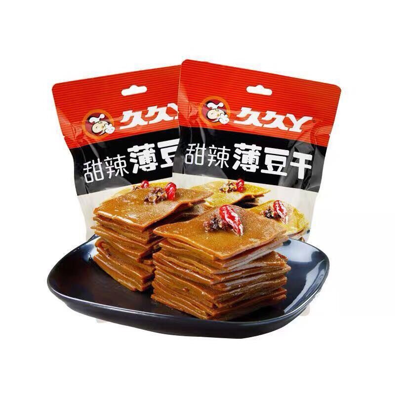 新货网红款上海久久丫甜辣薄豆干猪耳鸡翅尖小鸡腿鹌鹑蛋休闲卤味
