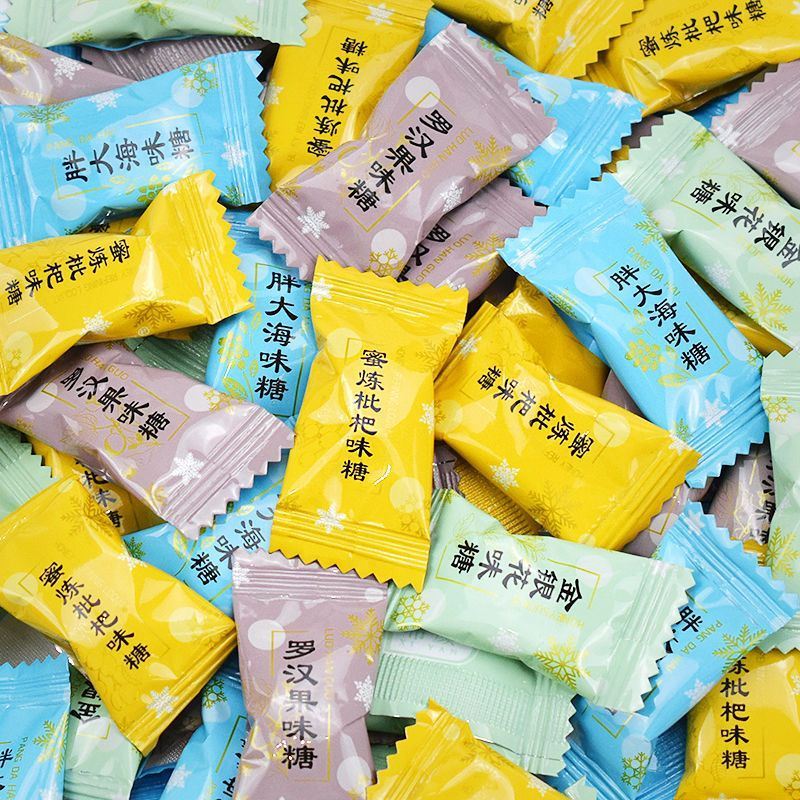 新货金银花胖大海枇杷罗汉果润喉糖小零食清凉护嗓清新口气薄荷糖