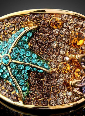 蓝色海星水晶日韩风夜店夸张戒指