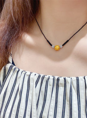 2025新款金钱币转运珠项链女