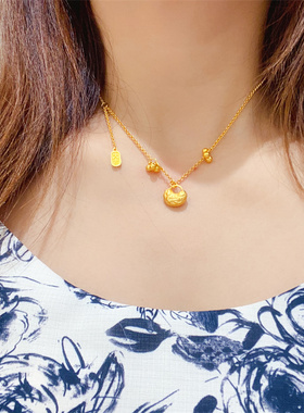 铜合金女款小胖福项链