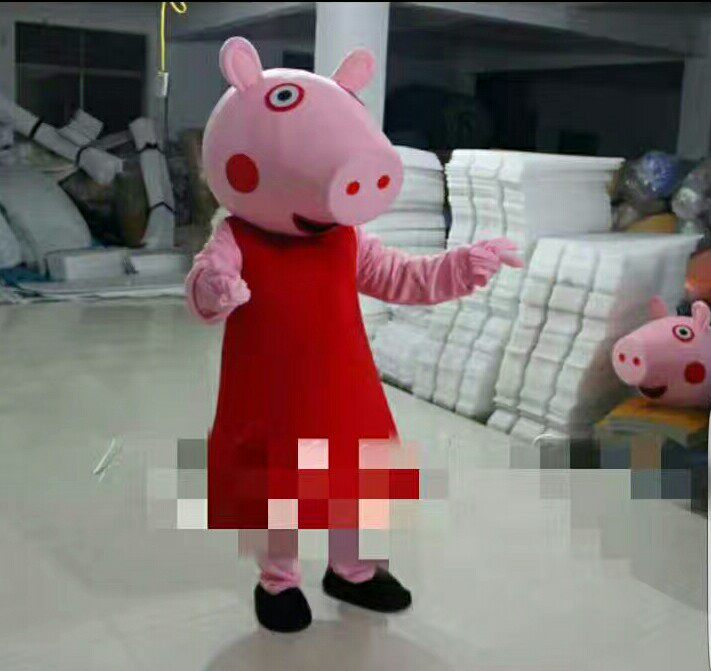 小猪行走动漫大头娃娃卡通人偶