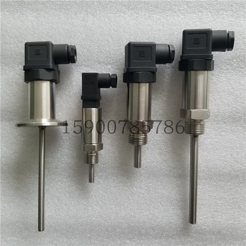 适用于PT100热电阻传感器4-20mA0-10V温度变送器探头插入一体式