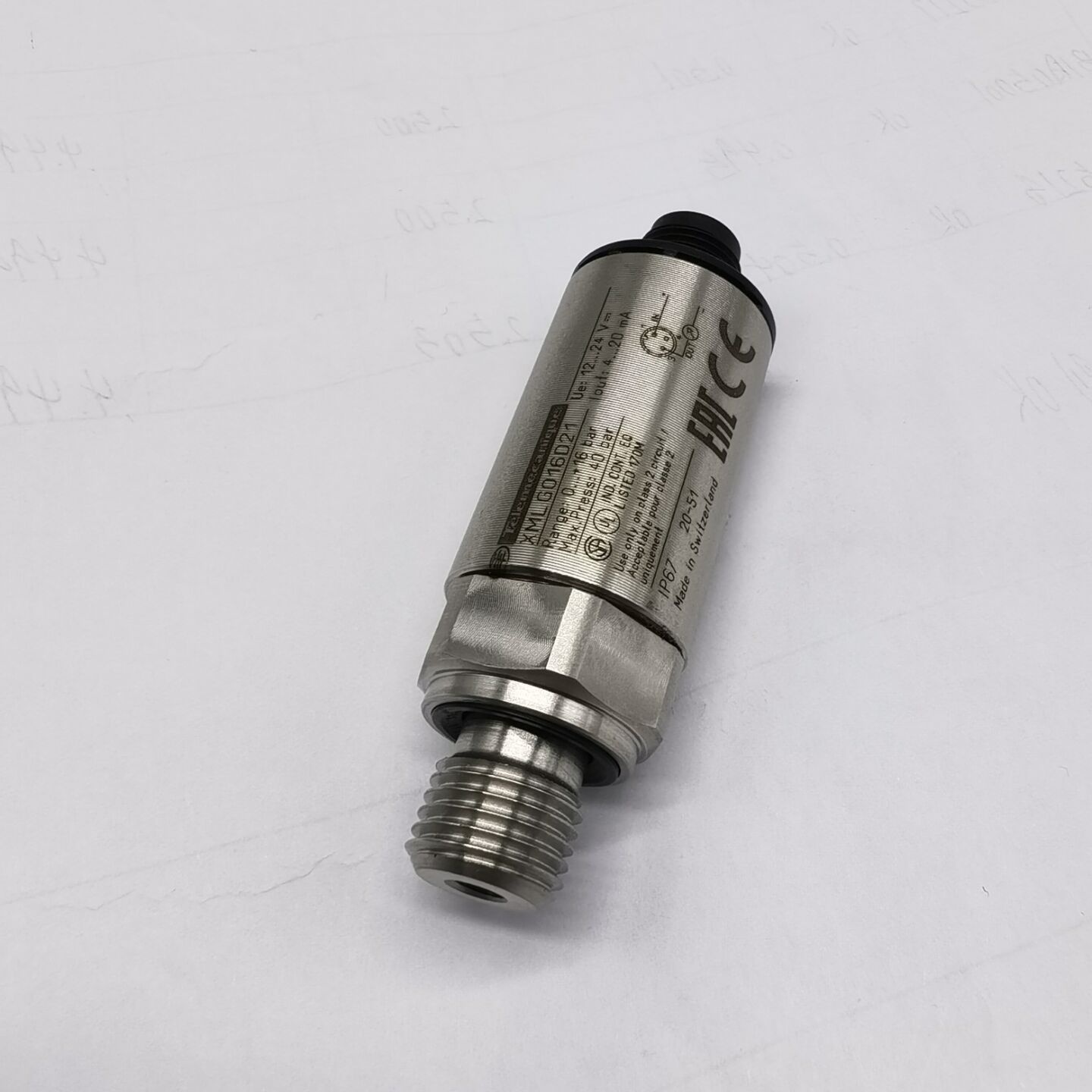 适用于XMLG016D21压力传感器Schneider施耐德压力变送器4~20mA/