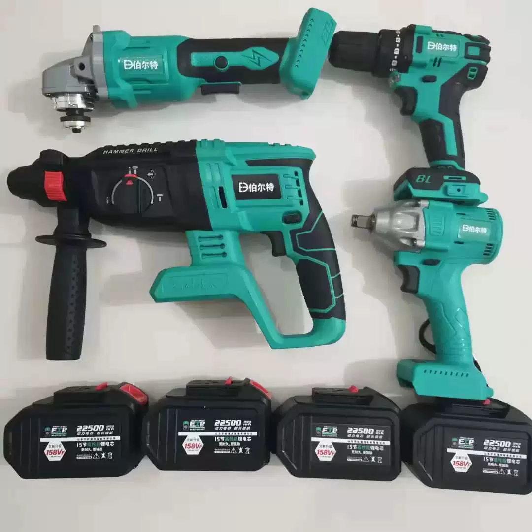 Brushless lithium battery charging, electric drill, universal wrench, flashlight
