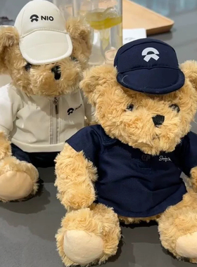 NIO/蔚来4S店交车礼品定制汽车礼品理想小熊公仔泰迪毛绒玩具包邮