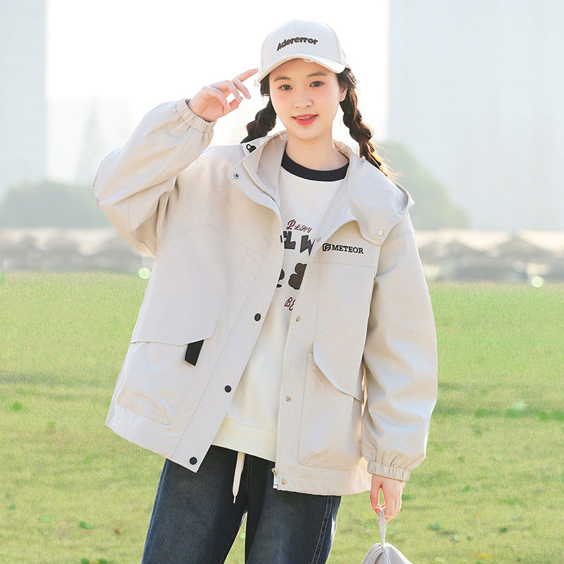 2a113高中初中学生春装外套大童2025年春秋季新款时尚女孩洋