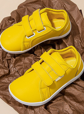 HOBIBEAR革面童鞋春秋季宽头鞋男童大头鞋宽松轻便健步鞋厂家直销