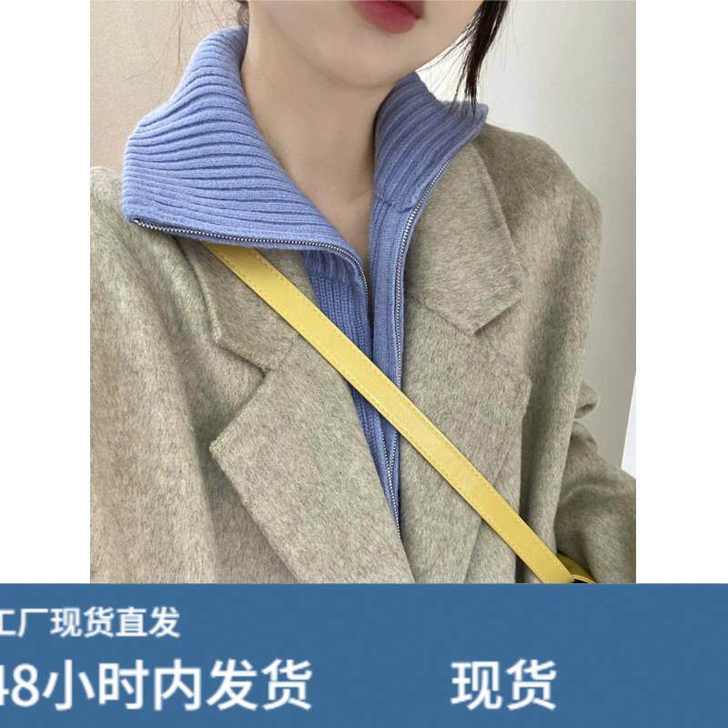 高级感燕麦色毛呢外套女小个子2025秋冬季新款中长版加厚呢子大衣,运动/瑜伽/健身/球迷用品,广场舞套装,淘宝优惠券,粉丝福利购,淘宝优惠卷