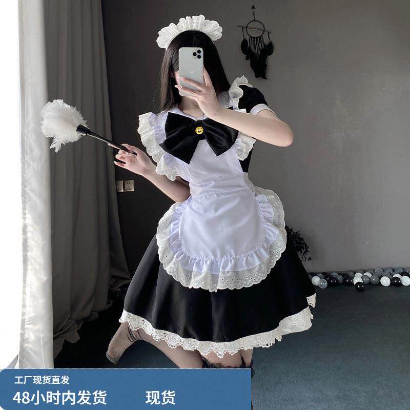 新款甜美女仆装粉色洛丽塔cosplay萝莉女佣装动漫角色扮演出服装