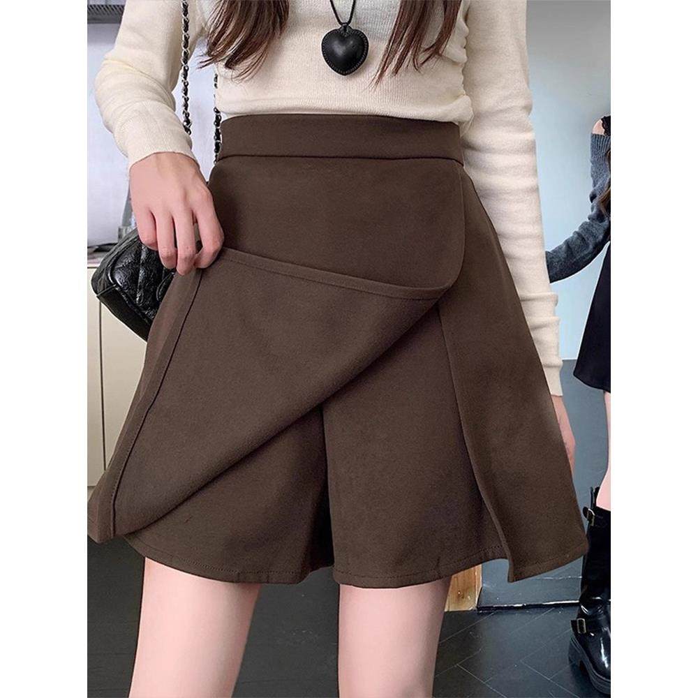 大码高级感美拉德咖色毛呢半身短裙女秋季胖mm显瘦巨好看裤裙半裙,运动/瑜伽/健身/球迷用品,瑜伽短裙,淘宝优惠券,粉丝福利购,淘宝优惠卷