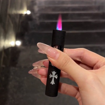 防风打火机高级感小巧按压圆形