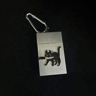 手作小猫杀手便携烟灰缸挂件收纳盒亚比亚文化千禧辣妹y2k送男友