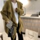 百搭毛衣女宽松显瘦外套 中长款 秋冬气质毛线开衫 大翻领流苏针织衫
