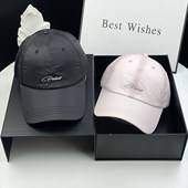 速干薄款 户外遮阳防晒鸭舌帽刺绣字母帽子 透气棒球帽男女春夏季