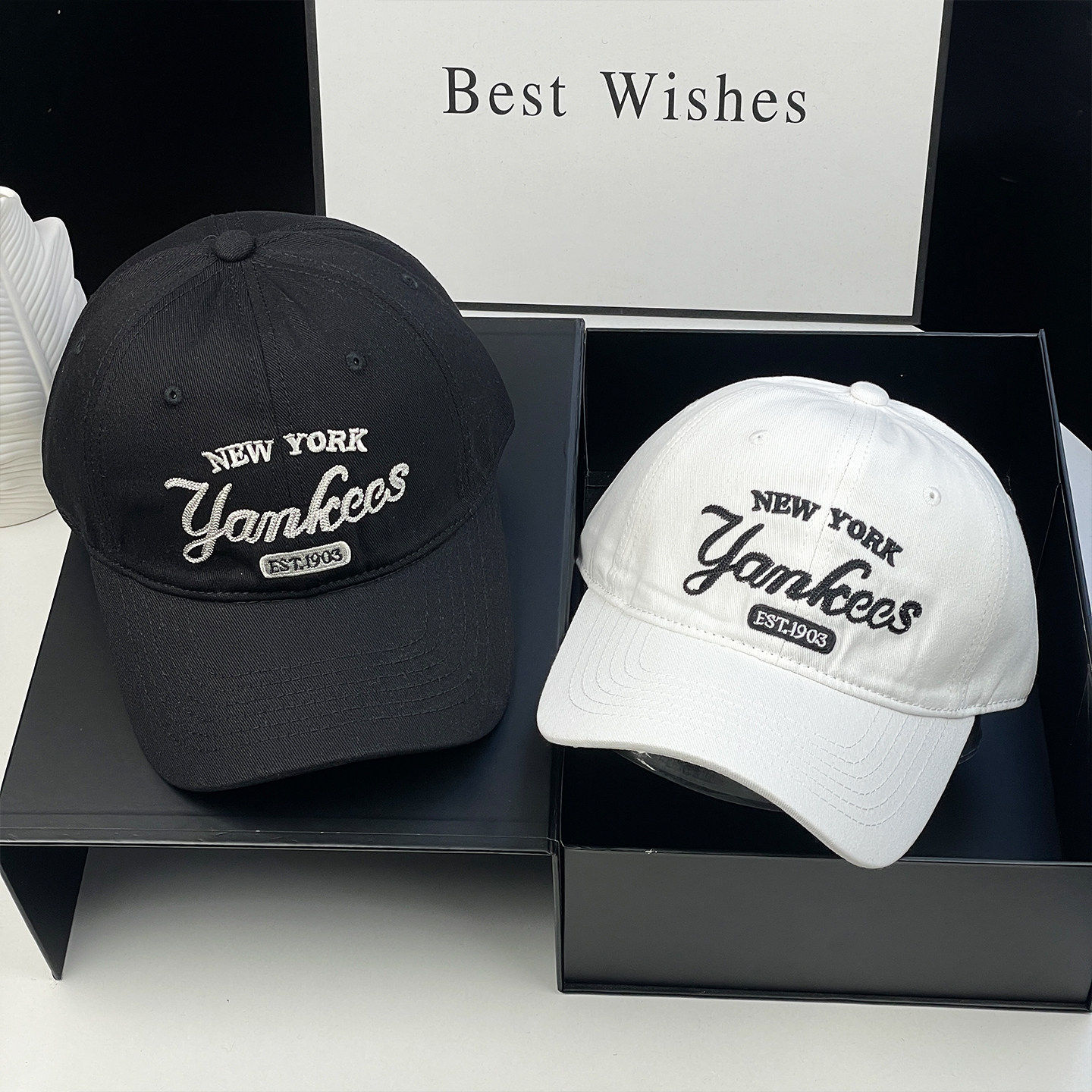 NEW YORK字母刺绣棒球帽男女休闲百搭弯檐鸭舌帽潮流户外遮阳帽子