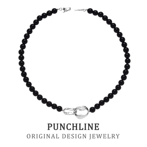 PUNCHLINE黑色珍珠项链高级感
