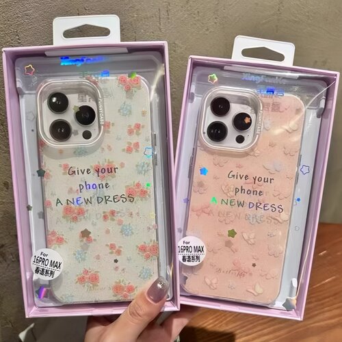 适用苹果17ProMax春语系列15小清新14Pro新款iPhone13彩绘16手机壳S60元气防摔X300S卡通Findx9Pro 小米17Pro