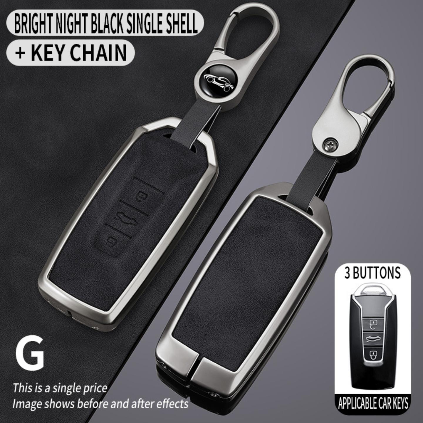 适用适用大众途锐车钥匙套新款进口途锐适用壳2019后简约男女吊坠