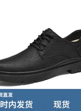跨境男鞋大头皮鞋户外工装鞋马丁鞋春秋低帮牛皮面徒步休闲鞋棉鞋