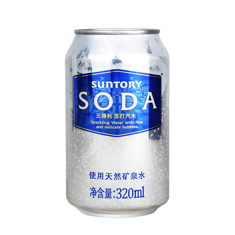 苏打三得利苏打水无糖天然矿泉水