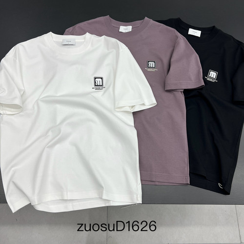 Fable左素2026年夏季薄款修身合身印花丝滑面料圆领短袖T恤男潮