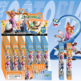 兔子狐狸动物盲盒Zootopia朱迪尼克速干ST头按动中性笔高颜值创意