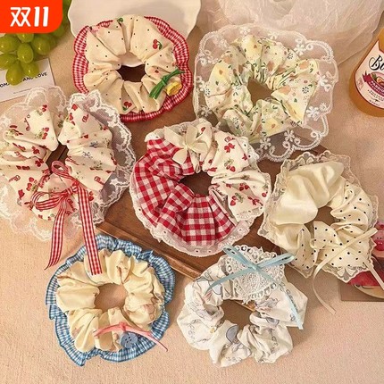 女童ins风头花蝴蝶头绳儿童大肠发圈头花2025新款头绳头饰发饰儿