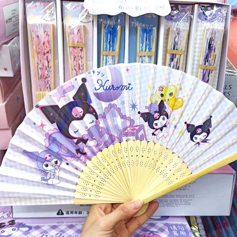 三丽鸥扇子布面折扇高颜值