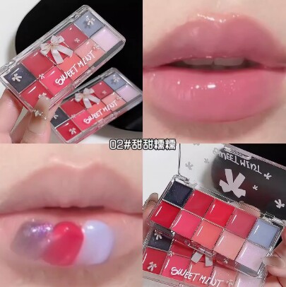 SWEETMINT十色调色唇冻盘镜面通用国产唇釉持妆日常口红不易晕染