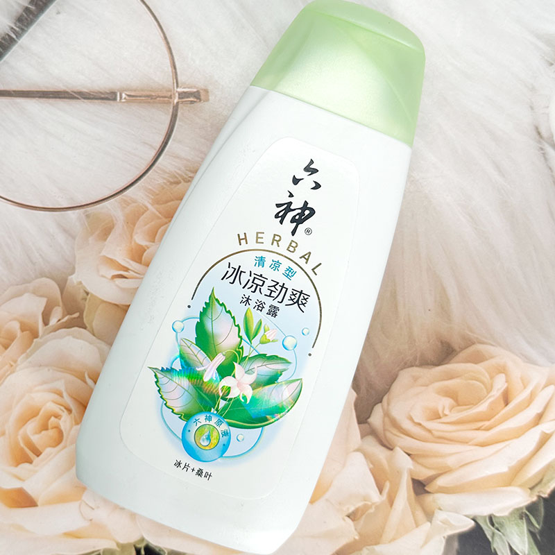 六神沐浴露绿茶甘草劲凉酷爽200ml/1L清凉舒爽男女沐浴液持久留香图片
