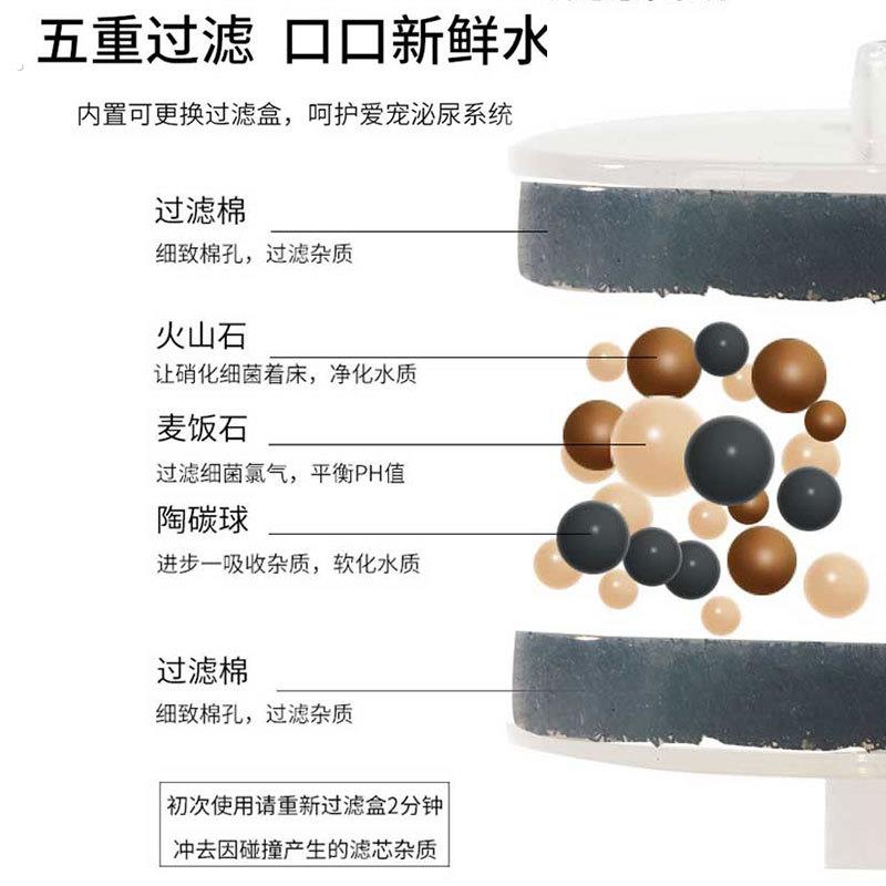 小树苗猫咪电动陶瓷加热饮水机自动饮水器狗狗喝水循环宠物碗用品